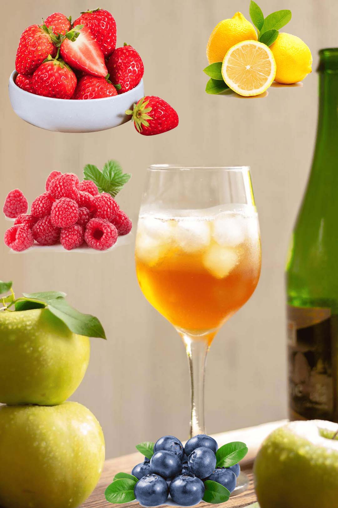Apple Cider Vinegar With Berries and Lemon