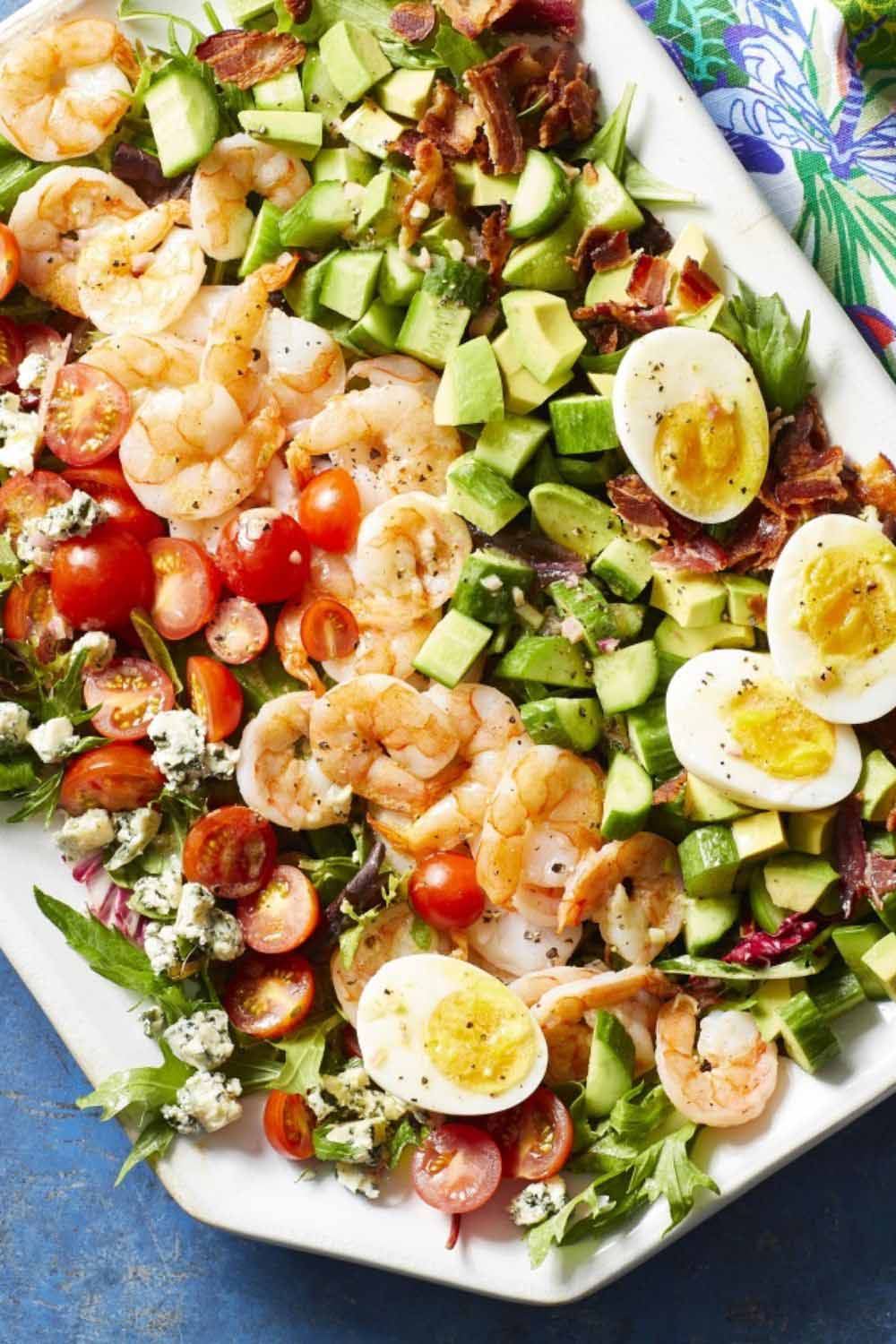 2. Shrimp Cobb Salad with Dijon Dressing